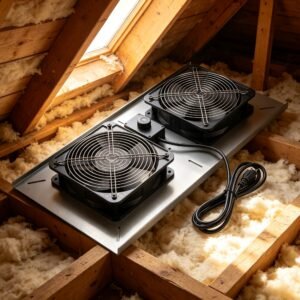 Exhaust Ventilation Fan with Light For Bathroom Attic Workshop